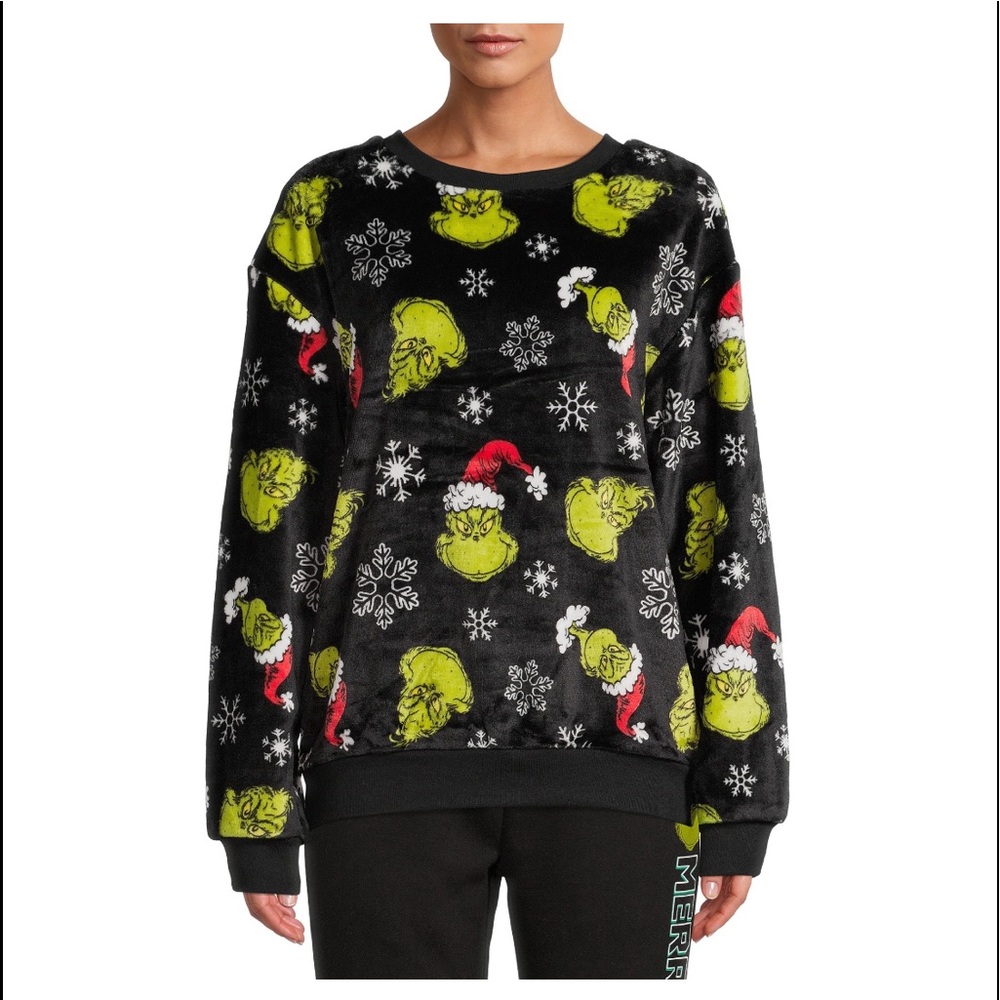 {SOLD}Brand new super soft Dr. Seuss The Grinch sweater sweatshirt pajama shirt